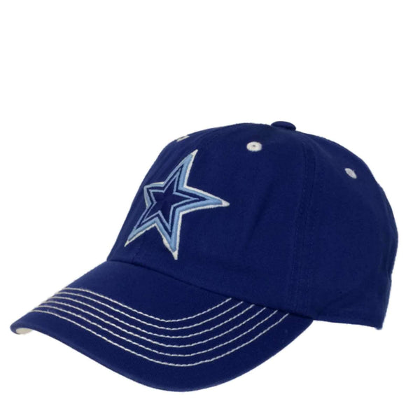 Dallas Cowboys Authentic Blue In-Line Style Fitted Slouch Hat Cap (L)