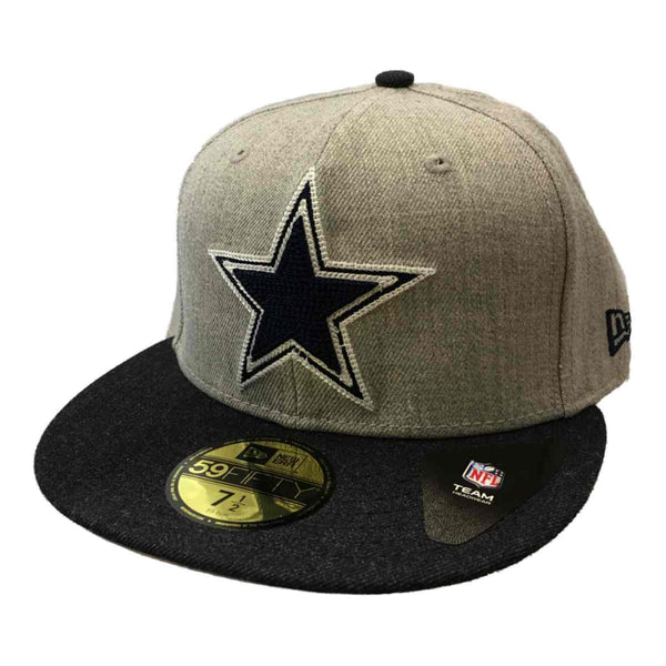 Dallas Cowboys New Era 59Fifty Gray & Navy Structured Flat Bill