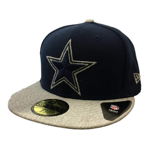 Dallas Cowboys New Era 59Fifty Navy & Gray Structured Flat Bill