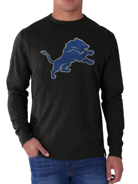 Detroit Lions '47 Brand long sleeve T-shirt black blue new