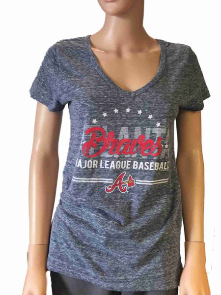 Soft As A Grape Women's Navy New York Yankees Plus Size V-Neck T