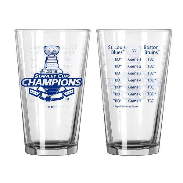 St. Louis Blues 2019 Stanley Cup Champions 16oz. Sublimated Pint