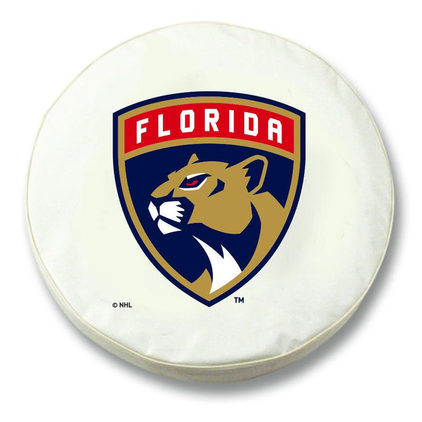 Florida Panthers HBS White Vinyl Fitted Spare Car Tire Cover Sporting Up