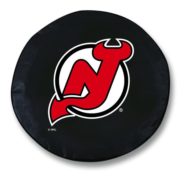 New Jersey Devils HBS Black Vinyl Fitted Spare Car Tire Cover Sporting Up
