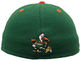 Miami Hurricanes New Era Dark Green Fitted Concealer Hat Cap - Sporting Up