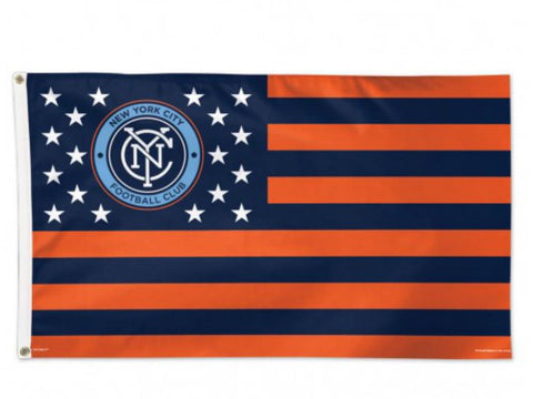 Shop New York City FC MLS Navy America Stars & Stripes Indoor Outdoor Flag (3' x 5') - Sporting Up