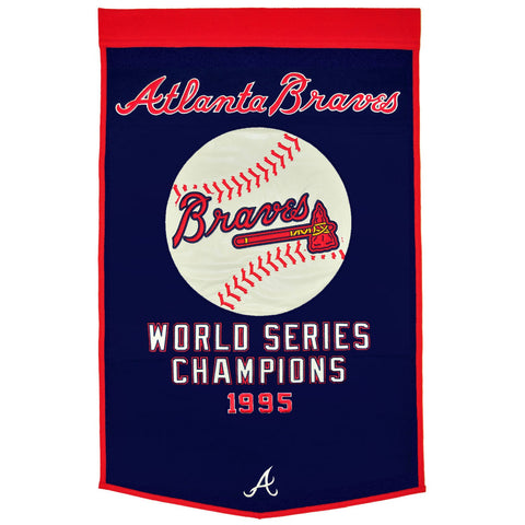 Shop Atlanta Braves Winning Streak Genuine Wool Dynasty Banner (24"x36") - Sporting Up