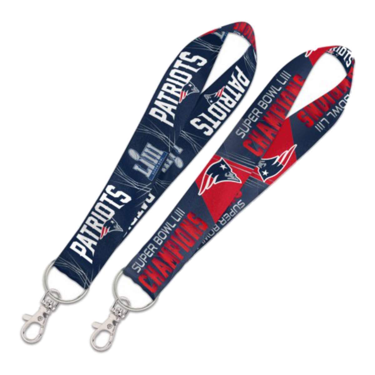 New England Patriots 2018-2019 Super Bowl LIII Champions Durable Keystap  Lanyard