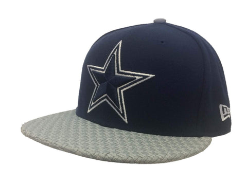 Dallas Cowboys New Era 9Fifty Black Structured Adj Colorful Woven Flat Bill  Hat