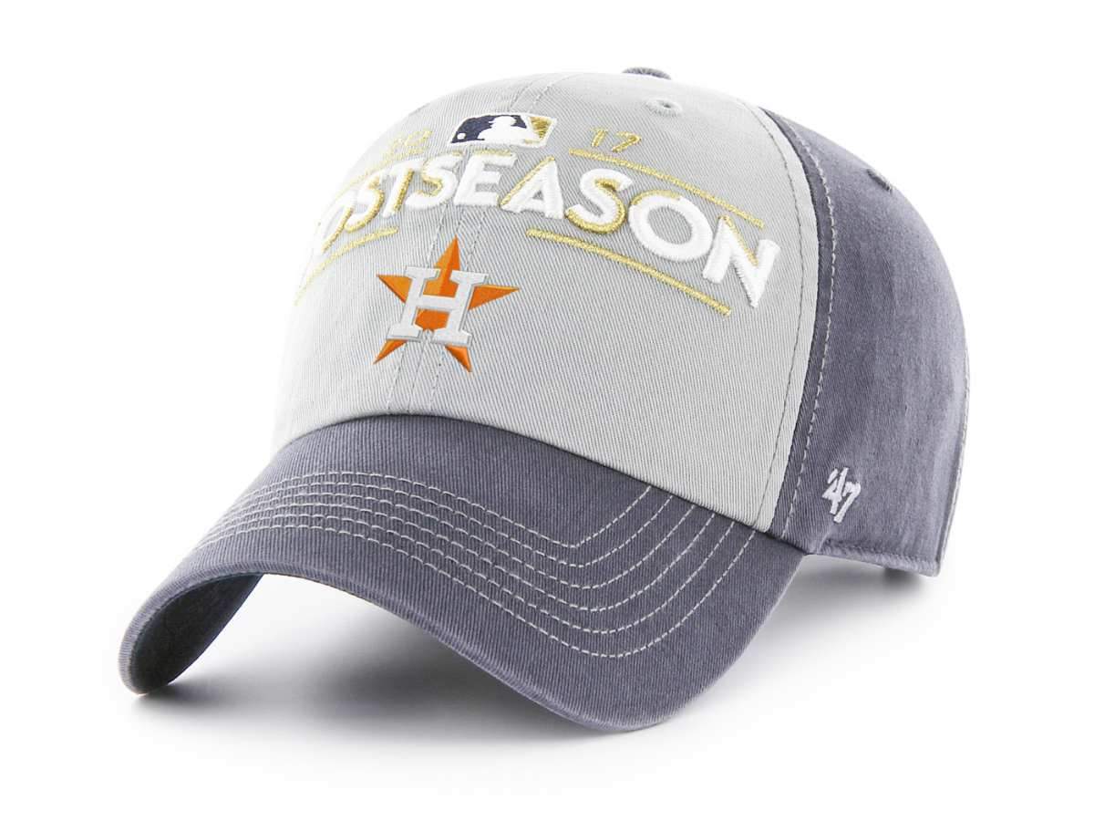 Houston Astros 47 Brand 2017 Postseason Locker Room MLB Playoffs Adj Hat Cap