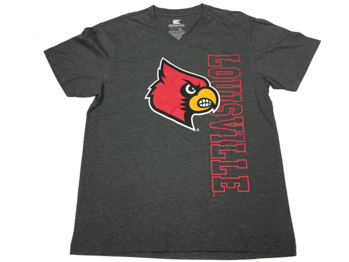 Champion Louisville Cardinals White Team Logo Short Sleeve T Shirt