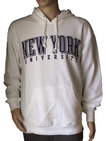 New York Violets GFS White Long Sleeve Pullover Hoodie Sweatshirt Pocket (L) - Sporting Up