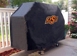 Oklahoma State Cowboys HBS Black Outdoor Heavy Duty Vinyl BBQ Grill Cover - Sporting Up