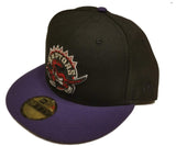 Toronto Raptors New Era 59Fifty Black Purple Classic NBA Fitted Hat Cap - Sporting Up