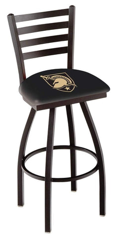 Army Black Knights HBS Black Ladder Back High Top Swivel Bar Stool Seat Chair - Sporting Up