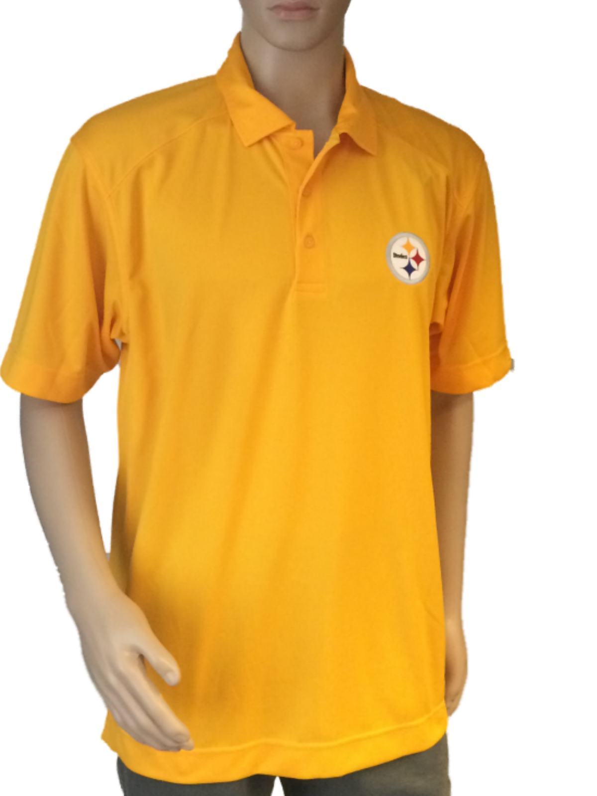 Pittsburgh Steelers Cutter & Buck Yellow Gold DryTec Performance Golf Polo  Shirt