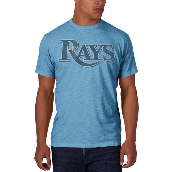 Tampa Bay Rays 47 Brand Cooperstown Baby Blue Vintage Logo Scrum T