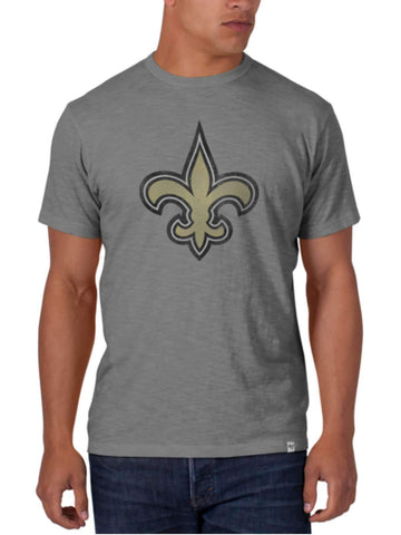 New Orleans Saints 47 Brand Wolf Grey Soft Cotton Scrum T-Shirt