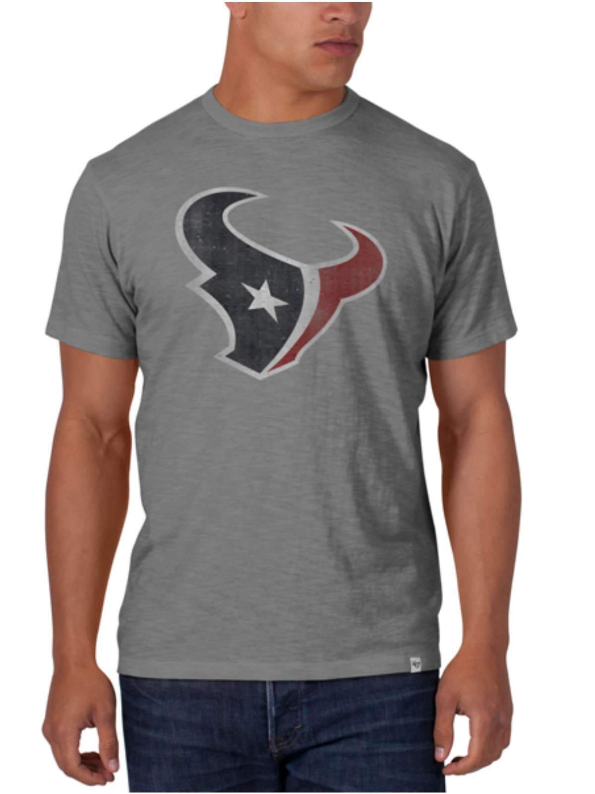 Houston Texans 47 Brand Wolf Grey Soft Cotton Scrum T-Shirt