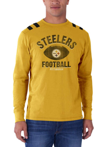 Shop Pittsburgh Steelers 47 Brand Galley Gold Bruiser Long Sleeve Shirt - Sporting Up