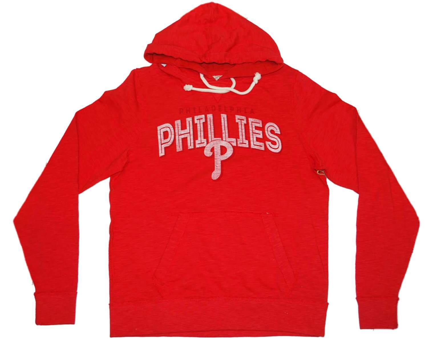 Philadelphia Phillies 47 Brand Red Long Sleeve Soft Scrum Hoodie