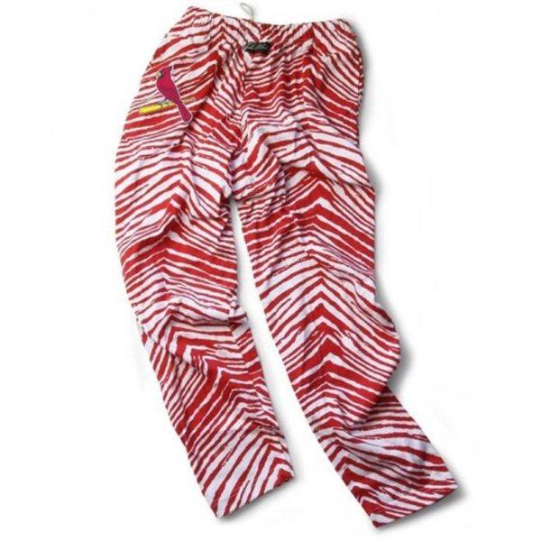 Zubaz Arizona Cardinals Cardinal/White Zebra Pants Size: Small