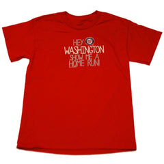 Washington Nationals SAAG YOUTH KIDS Navy Short Sleeve 100% Cotton T-Shirt