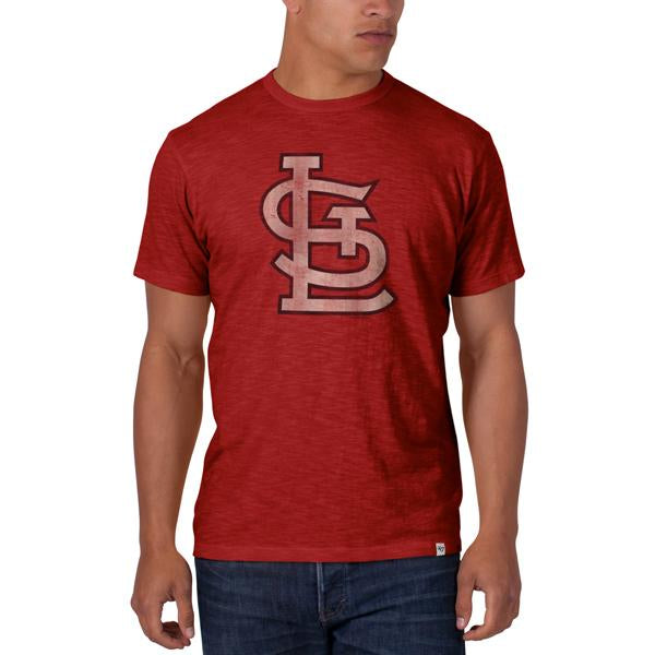 St. Louis Cardinals 47 Brand Rescue Red SL Logo Soft Cotton Scrum T-Shirt