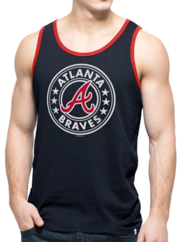 Atlanta Braves 47 Brand Fall Navy All Pro Sleeveless Cotton Tank Top T-Shirt