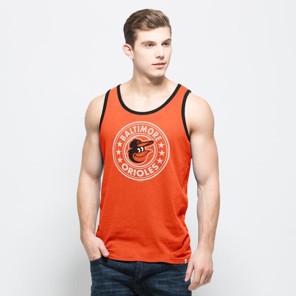 Baltimore Orioles 47 Brand Orange All Pro Sleeveless Cotton Tank Top T-Shirt