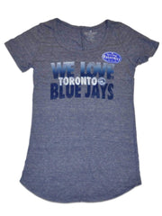 Chicago Cubs SAAG Women Maternity White Small Logo V-Neck T-Shirt