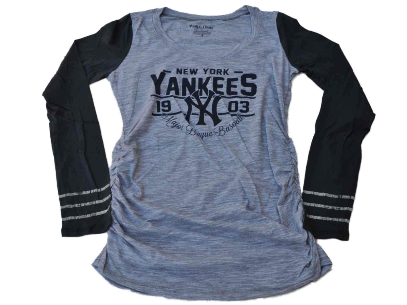 Ladies New York Yankees Long Sleeve T-Shirts, Yankees Long-Sleeved