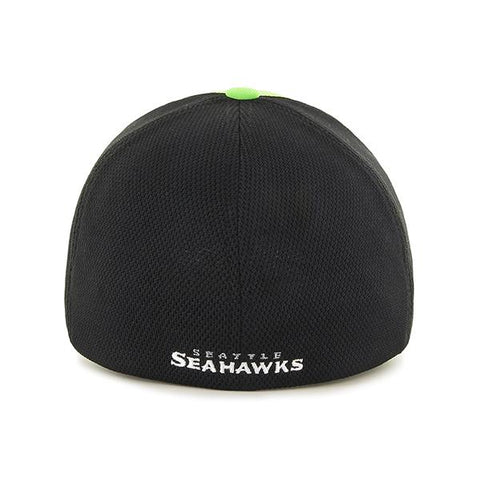 Seattle Seahawks 47 Brand Lime Green Two Tone Draft Day Closer Flexfit Hat  Cap