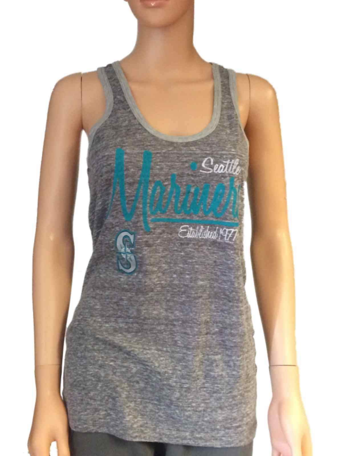 Women's Seattle Mariners Soft as a Grape Navy Plus Size V-Neck Jersey  T-Shirt
