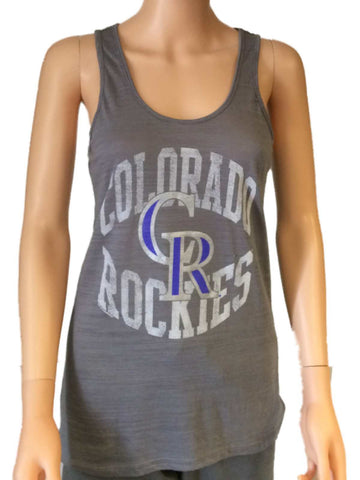 Youth Colorado Rockies Heather Gray Sleeveless T-Shirt