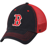 Boston Red Sox 47 Brand Navy Red Taylor Closer Mesh Stretch Fit Slouch Hat Cap - Sporting Up