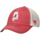 Alabama Crimson Tide TOW Gray United Mesh Adjustable Snapback Hat Cap - Sporting Up