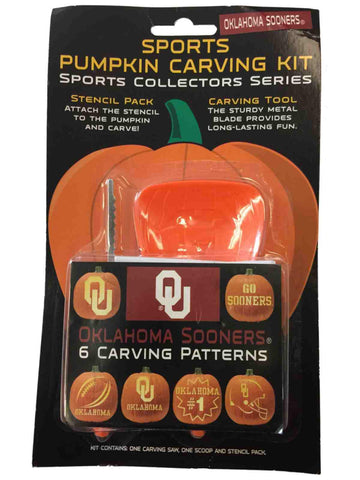 Oklahoma Sooners NCAA Topperscot Team Logo Halloween Pumpkin Carving ...
