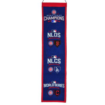 Chicago Cubs World Series Champion Vertical Banner