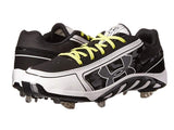 Under Armour Spine Glyde ST CC Womens Black White Softball Cleat Shoes - Sporting Up