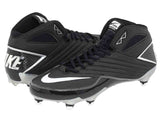 Nike Super Speed D 3/4 Black White Gray Men's Football Cleat Shoes (13) - Sporting Up