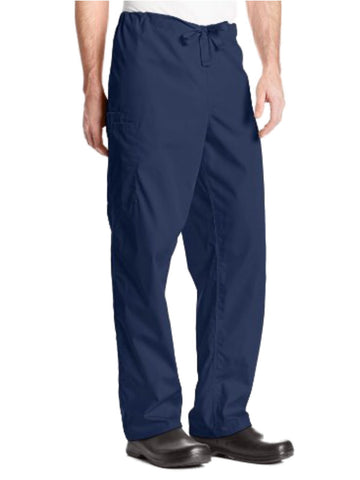 Cherokee Workwear 4100 Scrubs Pants Unisex Drawstring Cargo Navy