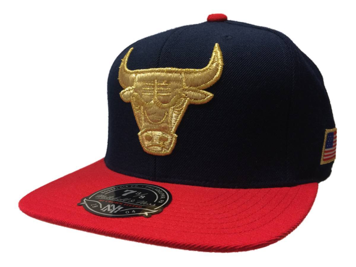 Mitchell & Ness University of Michigan Navy with Yellow Flat Brim