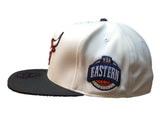 Chicago Bulls Mitchell & Ness White Eastern Conf. Fitted Flat Bill Hat (7 3/8) - Sporting Up