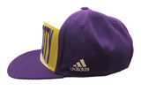 Orlando City SC Adidas Purple Retro Style Logo Adj Flat Bill Snapback Hat Cap - Sporting Up