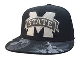 Mississippi State Bulldogs Adidas FitMax 70 Hawaiian Flat Bill Hat Cap (S/M) - Sporting Up