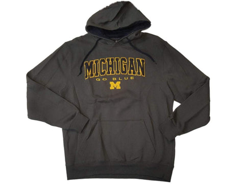 Shop Michigan Wolverines Colosseum Charcoal Gray "Go Blue" LS Hoodie Sweatshirt (L) - Sporting Up