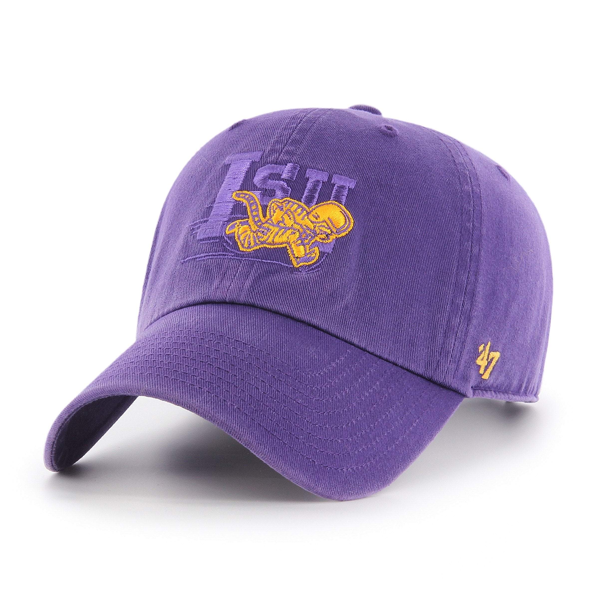 LSU Tigers '47 Vintage Clean Up Adjustable Hat - Purple