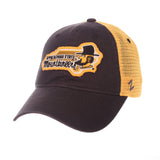 Appalachian State Mountaineers Zephyr Black "Freeway" Mesh Adj. Slouch Hat Cap - Sporting Up