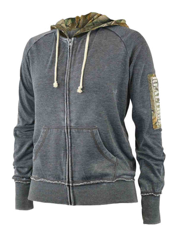 Realtree Active Camo & Gray WOMEN'S "Epic" Full Zip Fleece Hoodie Jacket - Sporting Up